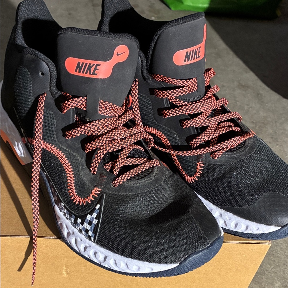 Nike Black and Red Sneakers